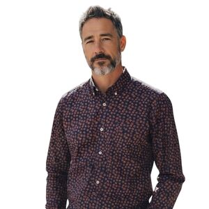 Bonobos Men's Casual Button-Down Shirt in Dark Navy Blue